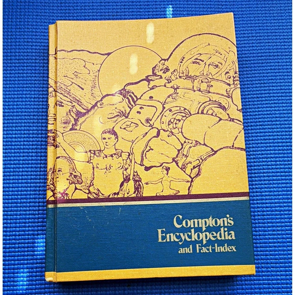 Hardcover Compton's Encyclopedia and Fact-Index Vol 7 E–Eye (1972) 370p